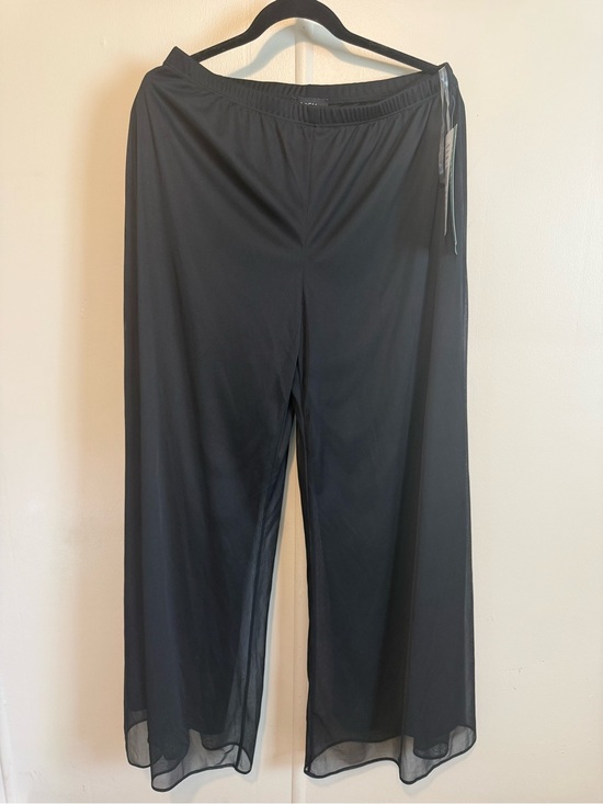 MSK Pants - NEW MSK Black Sheer Palazzo Pants Large